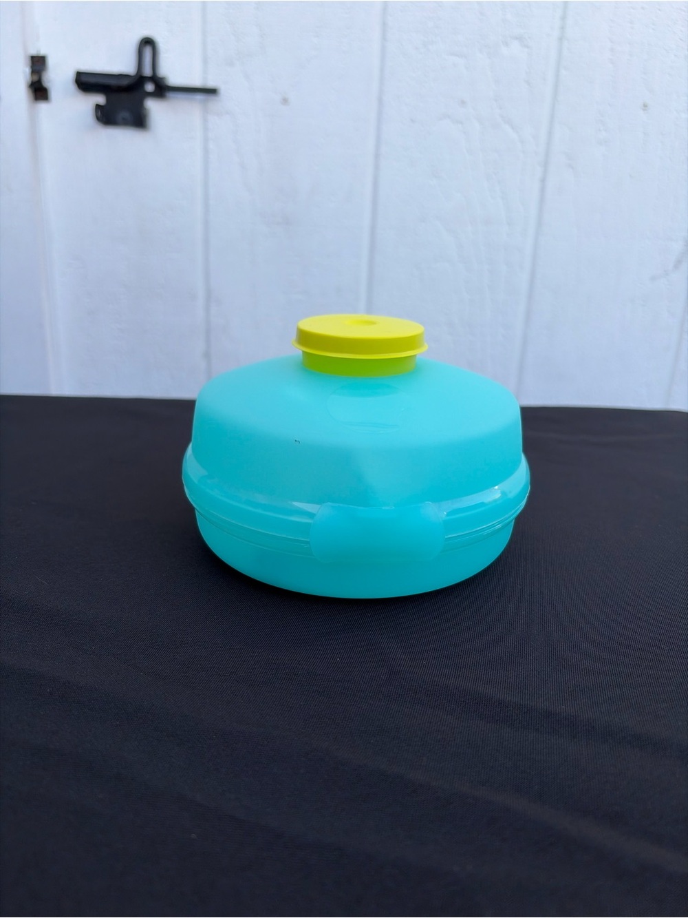 Bright Teal and Yellow Food/Storage Container